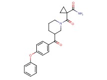 1-{[3-(4-phenoxybenzoyl)piperidin-1-yl]carbonyl}cyclopropanecarboxamide
