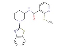 N-[1-(1,3-benzothiazol-2-yl)-3-piperidinyl]-2-(methylthio)nicotinamide