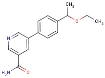 5-[4-(1-ethoxyethyl)phenyl]nicotinamide