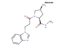 (2S,4S)-4-amino-1-[3-(1H-benzimidazol-1-yl)propanoyl]-N-methylpyrrolidine-2-carboxamide