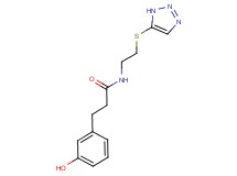 3-(3-hydroxyphenyl)-N-[2-(1H-1,2,3-triazol-5-ylthio)ethyl]propanamide