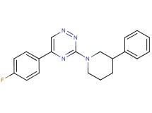 5-(4-fluorophenyl)-3-(3-phenyl-1-piperidinyl)-1,2,4-triazine