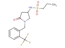 N-{5-oxo-1-[2-(trifluoromethyl)benzyl]-3-pyrrolidinyl}-1-propanesulfonamide