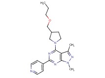 1,3-dimethyl-4-[3-(propoxymethyl)-1-pyrrolidinyl]-6-(4-pyridinyl)-1H-pyrazolo[3,4-d]pyrimidine