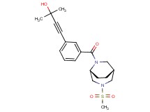 2-methyl-4-(3-{[(1R*,5R*)-3-(methylsulfonyl)-3,6-diazabicyclo[3.2.2]non-6-yl]carbonyl}phenyl)but-3-yn-2-ol