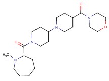 1'-[(1-methyl-2-azepanyl)carbonyl]-4-(4-morpholinylcarbonyl)-1,4'-bipiperidine