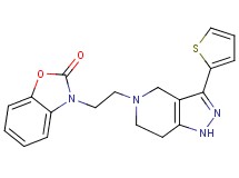 3-{2-[3-(2-thienyl)-1,4,6,7-tetrahydro-5H-pyrazolo[4,3-c]pyridin-5-yl]ethyl}-1,3-benzoxazol-2(3H)-one trifluoroacetate