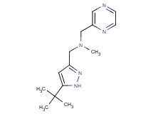1-(5-tert-butyl-1H-pyrazol-3-yl)-N-methyl-N-(pyrazin-2-ylmethyl)methanamine