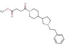 methyl 4-oxo-4-{4-[1-(2-phenylethyl)-3-pyrrolidinyl]-1-piperidinyl}butanoate