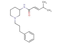 (2E)-4-methyl-N-[1-(3-phenylpropyl)-3-piperidinyl]-2-pentenamide