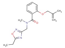 N-[(5-ethyl-1,2,4-oxadiazol-3-yl)methyl]-N-methyl-2-[(2-methylprop-2-en-1-yl)oxy]benzamide