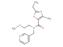 2-ethyl-N-(2-methoxyethyl)-4-methyl-N-(pyridin-3-ylmethyl)-1,3-oxazole-5-carboxamide
