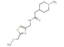 2-(1-methylpiperidin-4-yl)-N-({2-[(methylthio)methyl]-1,3-thiazol-4-yl}methyl)acetamide