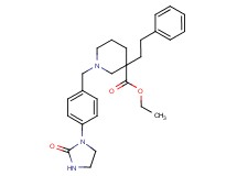 ethyl 1-[4-(2-oxo-1-imidazolidinyl)benzyl]-3-(2-phenylethyl)-3-piperidinecarboxylate