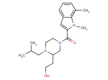 2-{4-[(1,7-dimethyl-1H-indol-2-yl)carbonyl]-1-isobutyl-2-piperazinyl}ethanol