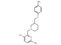 6-methyl-2-({3-[(4-methylphenoxy)methyl]piperidin-1-yl}methyl)pyridin-3-ol
