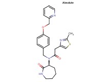 2-(2-methyl-1,3-thiazol-4-yl)-N-[(3S)-2-oxo-3-azepanyl]-N-[4-(2-pyridinylmethoxy)benzyl]acetamide