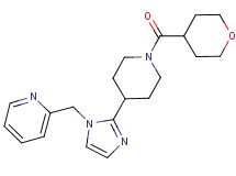 2-({2-[1-(tetrahydro-2H-pyran-4-ylcarbonyl)-4-piperidinyl]-1H-imidazol-1-yl}methyl)pyridine