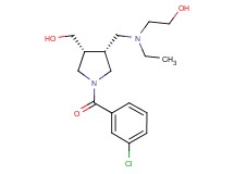 2-[{[(3R*,4R*)-1-(3-chlorobenzoyl)-4-(hydroxymethyl)-3-pyrrolidinyl]methyl}(ethyl)amino]ethanol
