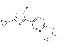 5-(3-cyclopropyl-1H-1,2,4-triazol-5-yl)-N-isopropylpyrimidin-2-amine