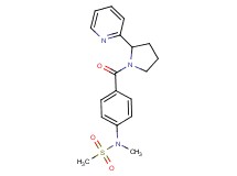 N-methyl-N-(4-{[2-(2-pyridinyl)-1-pyrrolidinyl]carbonyl}phenyl)methanesulfonamide