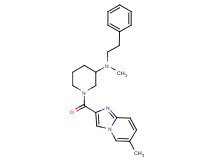 N-methyl-1-[(6-methylimidazo[1,2-a]pyridin-2-yl)carbonyl]-N-(2-phenylethyl)-3-piperidinamine