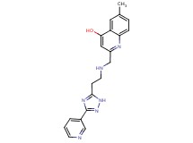 6-methyl-2-({[2-(3-pyridin-3-yl-1H-1,2,4-triazol-5-yl)ethyl]amino}methyl)quinolin-4-ol