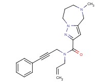 N-allyl-5-methyl-N-(3-phenylprop-2-yn-1-yl)-5,6,7,8-tetrahydro-4H-pyrazolo[1,5-a][1,4]diazepine-2-carboxamide