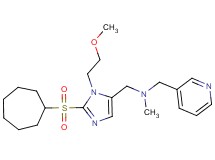 1-[2-(cycloheptylsulfonyl)-1-(2-methoxyethyl)-1H-imidazol-5-yl]-N-methyl-N-(3-pyridinylmethyl)methanamine