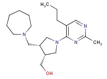 [(3R*,4R*)-4-(azepan-1-ylmethyl)-1-(2-methyl-5-propylpyrimidin-4-yl)pyrrolidin-3-yl]methanol