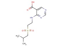 4-{[2-(isobutylsulfonyl)ethyl]amino}pyrimidine-5-carboxylic acid