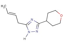 5-[(2E)-but-2-en-1-yl]-3-(tetrahydro-2H-pyran-4-yl)-1H-1,2,4-triazole