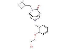(1S*,5R*)-6-(cyclobutylmethyl)-3-[2-(2-hydroxyethoxy)benzyl]-3,6-diazabicyclo[3.2.2]nonan-7-one