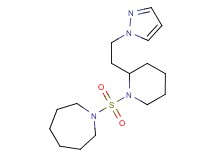 1-({2-[2-(1H-pyrazol-1-yl)ethyl]-1-piperidinyl}sulfonyl)azepane