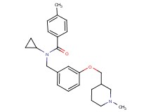 N-cyclopropyl-4-methyl-N-{3-[(1-methyl-3-piperidinyl)methoxy]benzyl}benzamide