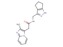 2-(2-methylimidazo[1,2-a]pyridin-3-yl)-N-(1,4,5,6-tetrahydrocyclopenta[c]pyrazol-3-ylmethyl)acetamide