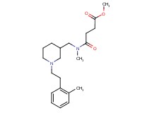 methyl 4-[methyl({1-[2-(2-methylphenyl)ethyl]-3-piperidinyl}methyl)amino]-4-oxobutanoate