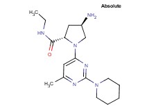(4R)-4-amino-N-ethyl-1-(6-methyl-2-piperidin-1-ylpyrimidin-4-yl)-L-prolinamide