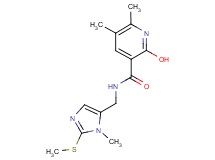 2-hydroxy-5,6-dimethyl-N-{[1-methyl-2-(methylthio)-1H-imidazol-5-yl]methyl}nicotinamide