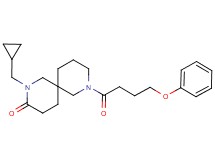 2-(cyclopropylmethyl)-8-(4-phenoxybutanoyl)-2,8-diazaspiro[5.5]undecan-3-one