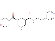 (3R*,5S*)-5-(morpholin-4-ylcarbonyl)-N-(2-pyridin-4-ylethyl)piperidine-3-carboxamide