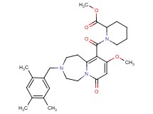 methyl 1-{[9-methoxy-7-oxo-3-(2,4,5-trimethylbenzyl)-1,2,3,4,5,7-hexahydropyrido[1,2-d][1,4]diazepin-10-yl]carbonyl}-2-piperidinecarboxylate