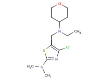 4-chloro-5-{[ethyl(tetrahydro-2H-pyran-4-yl)amino]methyl}-N,N-dimethyl-1,3-thiazol-2-amine