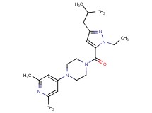 1-(2,6-dimethyl-4-pyridinyl)-4-[(1-ethyl-3-isobutyl-1H-pyrazol-5-yl)carbonyl]piperazine