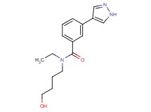 N-ethyl-N-(4-hydroxybutyl)-3-(1H-pyrazol-4-yl)benzamide