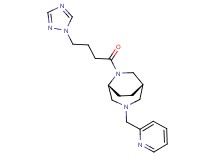(1S*,5R*)-3-(pyridin-2-ylmethyl)-6-[4-(1H-1,2,4-triazol-1-yl)butanoyl]-3,6-diazabicyclo[3.2.2]nonane