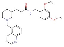 N-(2,4-dimethoxybenzyl)-3-[1-(5-quinolinylmethyl)-3-piperidinyl]propanamide