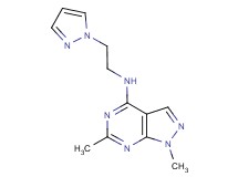 1,6-dimethyl-N-[2-(1H-pyrazol-1-yl)ethyl]-1H-pyrazolo[3,4-d]pyrimidin-4-amine