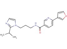 6-(3-furyl)-N-[3-(2-isopropyl-1H-imidazol-1-yl)propyl]nicotinamide
