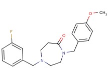 1-(3-fluorobenzyl)-4-(4-methoxybenzyl)-1,4-diazepan-5-one
